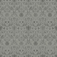 Blomstermala Floral Collage Wallpaper Grey Galerie 51018