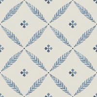 Blomstermala Leaf Trellis Wallpaper Blue White Galerie 51023