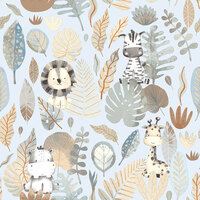 Little Explorers 2 Wallpaper Savannah Blue Galerie 14836