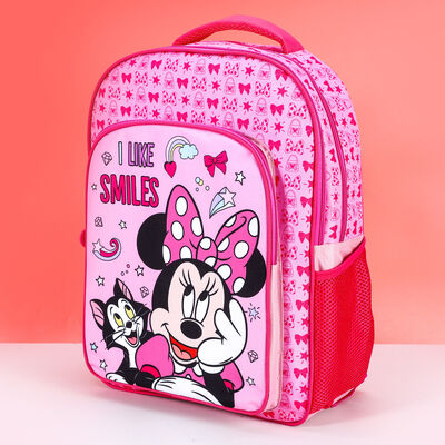 Girls Large Pink 45cm Disney Minnie Mouse Backpack Rucksack