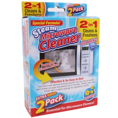 Microwave Oven Steam Cleaner Sachets - TWIN PACK