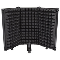 Foldable Microphone Isolation Screen with 3 Acoustic Foam Sections