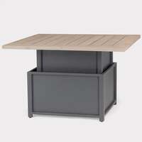 Kettler Elba Grande Teak Top Height Adjustable Table (1.1m x 1.1m)