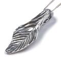 Click to view product details and reviews for Small Single Leaf Necklace In Silver 16 42cm.