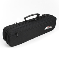 Tiger Padded Flute Carry Case - Black