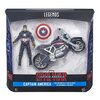 Marvel Legends Series Captain America Figure And Motorcycle - 8.00 Marvel Legends Series Captain America Figure And Motorcycle