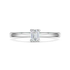 Honour Emerald Cut Diamond Ring 050cts