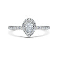 Click to view product details and reviews for Pear Cut Diamond Halo Ring 065cts.
