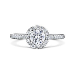 Brilliant Cut Diamond Halo Ring 105cts