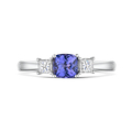 Click to view product details and reviews for Vintage Tanzanite And Diamond Trilogy Ring 098cts.