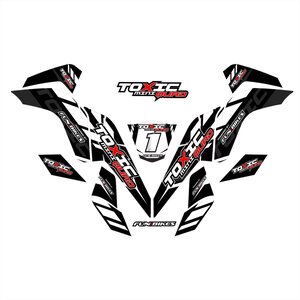 Funbikes Toxic V2 Mini Quad Black Sticker Kit