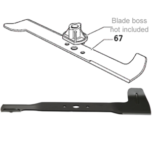 Mountfield L H Standard High Lift Cutting Blade 1430 Lawn Tractor
