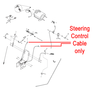 Stiga 1812 2538 01 Steering Cable For The Stiga Snow Flake