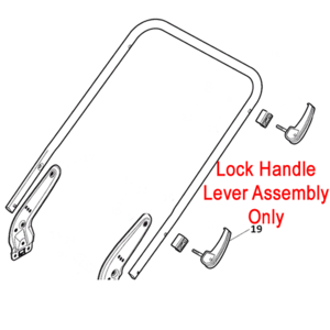 Mountfield Lock Handle Lever 381003253 0