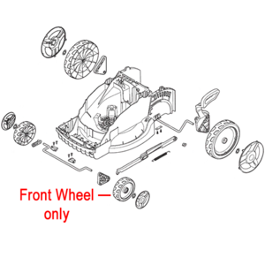 Mountfield Princess 38 42 Front Wheel 322686104 0