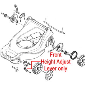 Mountfield Front Height Adjust Lever 381003352 0