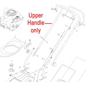 Hayter Spirit Upper Handle Bar 111 0079 03