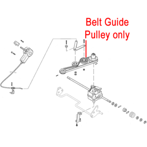 Mountfield Transmission Belt Guide Pulley 122601914 0