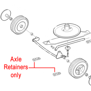 Hayter Motif Axle Retainers Pair 111 7681