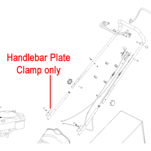 Hayter Harrier 48 56 Handlebar Plate Clamp 340028
