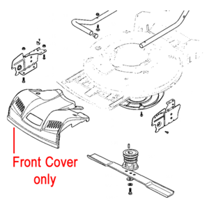 Mountfield Front Cover Grey Plastic 322226098 1