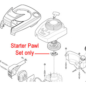 Mountfield Rs100 Engine Starter Pawl Set 118550696 0