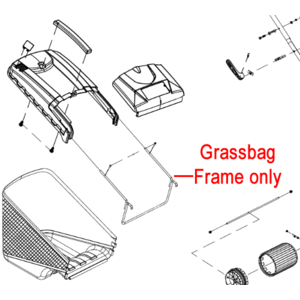 Cobra Rm46 Lawnmower Grassbag Frame 26300283002