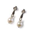 Click to view product details and reviews for Blossom Drop Earrings In Silver And Pearl Default Title.