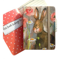 Alex Clarks Hare and Poppies Small Chunky Notebook