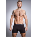 British Boxers Coal Black Stretch Trunk