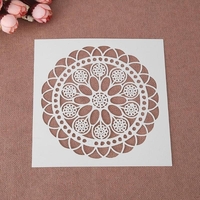 13 x 13cm Reusable Stencil - Doily (1pc)