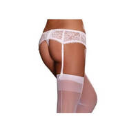 Dreamgirl One Size White Sultry Nights Garter Belt