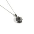 Click to view product details and reviews for Rose Necklace In Silver 16 42cm.