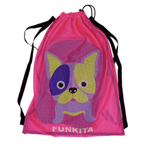 Funky Trunks Swimwear FKG010A Funkita Accessories Mesh Gear Bag FKG010A01887 Pooch Party FKG010A01887 Pooch Party