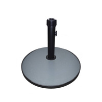 15Kg Round Concrete Parasol Base Umbrella Stand In Grey