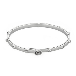 Gucci Running G White Gold Diamond Bangle