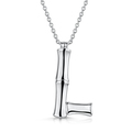 Click to view product details and reviews for Rox Bamboo Sterling Silver Letter L Pendant.