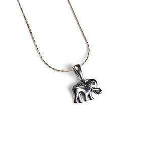 Elephant Necklace In Silver Your Lucky Charm 16 42cm