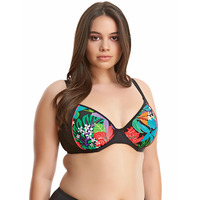 Elomi Cubana Plunge Bikini Top Black