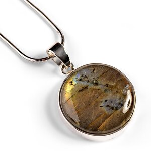 Labradorite Necklace Natural Designer Gemstone 16 42cm