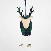Artcuts Ronnie Reindeer Hanging Decoration - Blackwatch
