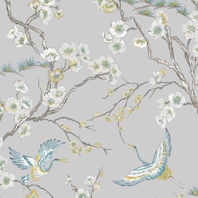 Sublime Japan Cranes Wallpaper Grey Graham and Brown 106565