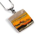 Click to view product details and reviews for Galaxy Scene Bumblebee Jasper Necklace Natural Designer Gemstone 16 42cm.