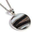 Click to view product details and reviews for Superb Quality Black Banded Agate Necklace Natural Designer Gemstone 16 42cm.