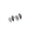Click to view product details and reviews for Oak Leaf Stud Earrings In Silver Default Title.