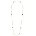 Click to view product details and reviews for Gucci Lmdm 18ct Yellow Gold Dia Turquoise Necklace.