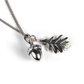 Click to view product details and reviews for Acorn And Oak Leaf Necklace In Silver 16 40cm.