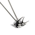 Click to view product details and reviews for Miniature Swallow Necklace In Silver 18 455cm.