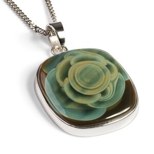 Rare Imperial Jasper Necklace Natural Designer Gemstone 16 42cm