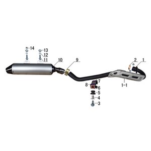 Ten10 250r Dirt Bike Rear Muffler Silencer